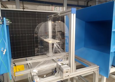 Polyjet 3D křídlo v aerodynamickém tunelu